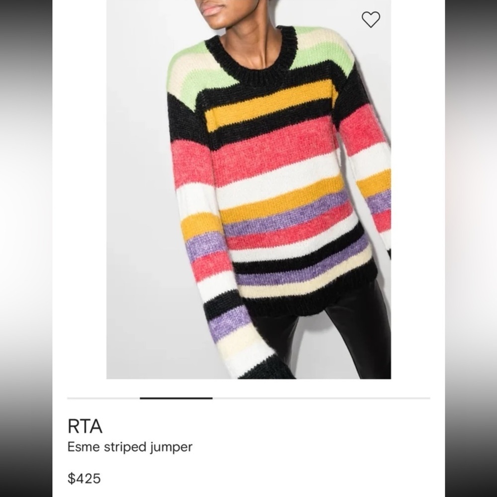 RTA Esme striped jumper Size Medium $425
Excellent like new condition! - Picture 2 of 12